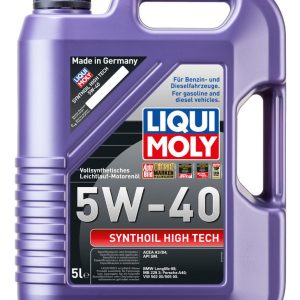 Aceite 5w40 Sintético Synthoil High Tech Liqui Moly 5lt