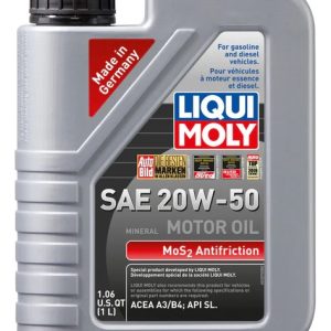 Aceite 20w50 Con Aditivo Antifriccion Mos2 1lt Liqui Moly
