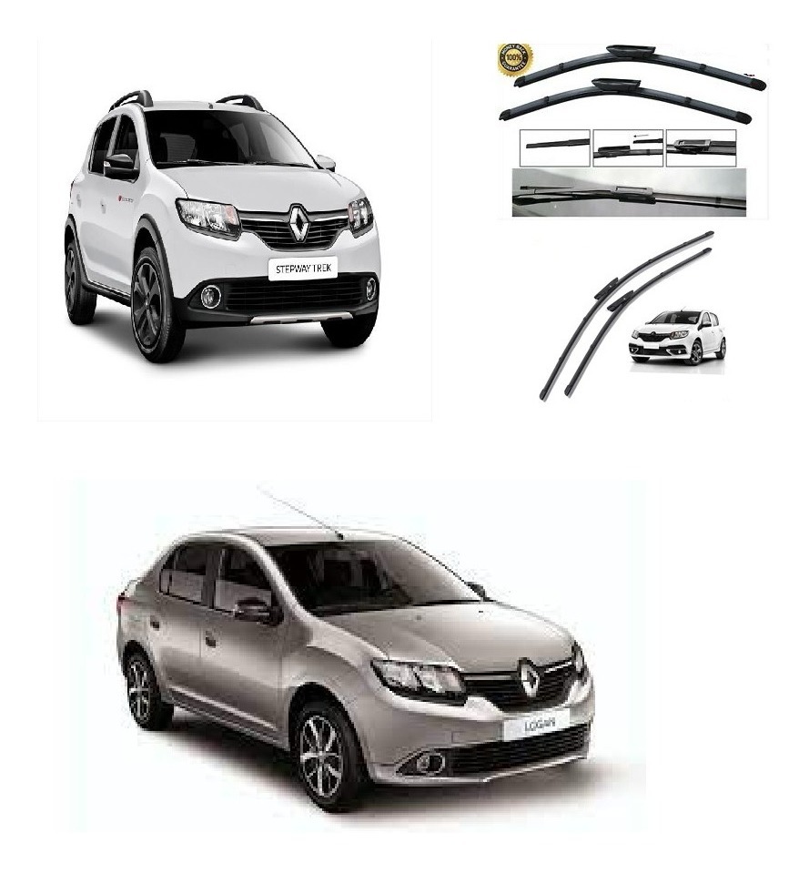 Plumillas Aeroblade Renault New Sandero Logan 2016 2020 2 Plumillas Aeroblade Renault New Sandero Logan 2016 2020 - Imagen 2