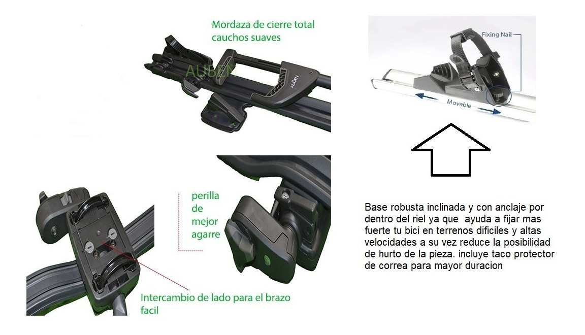 Portabicicletas De Techo Para Vehiculos Tipo Esqui Newgener 4 Portabicicletas De Techo Para Vehiculos Tipo Esqui Newgener - Imagen 4