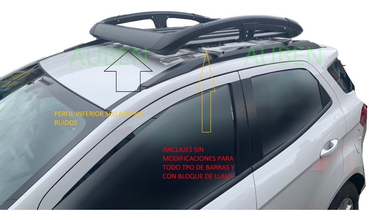 Barras De Techo Y Parrilla Portaequipaje Ecosport 12-2017 3 Barras De Techo Y Parrilla Portaequipaje Ecosport 12-2017 - Imagen 3