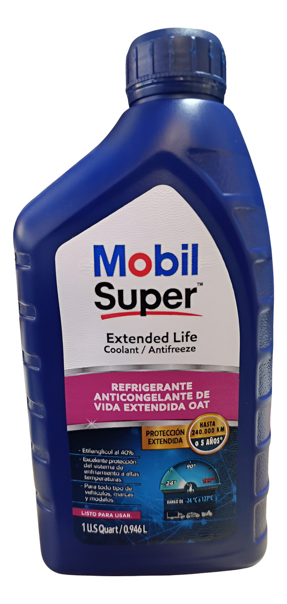 Refrigerante Proteccion Hasta 5 Años 1 Mobil 1 Cuarto 1 Refrigerante Proteccion Hasta 5 Años 1 Mobil 1 Cuarto