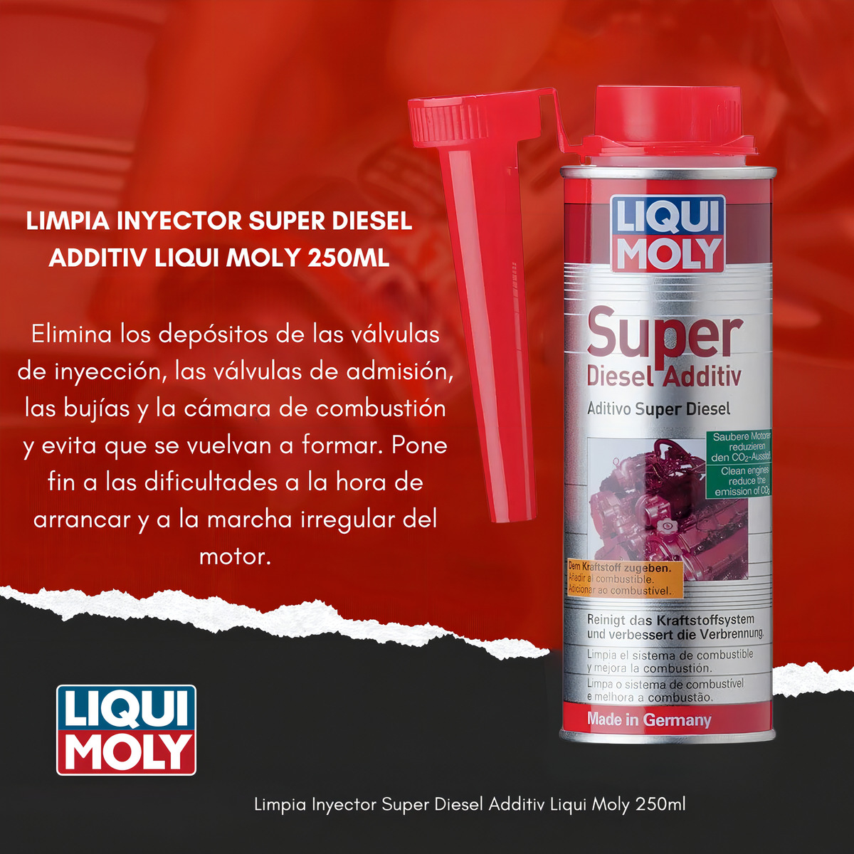 Limpia Inyectores Super Diesel Additiv Liqui Moly 250ml Limpiador De Inyectores - Imagen 6