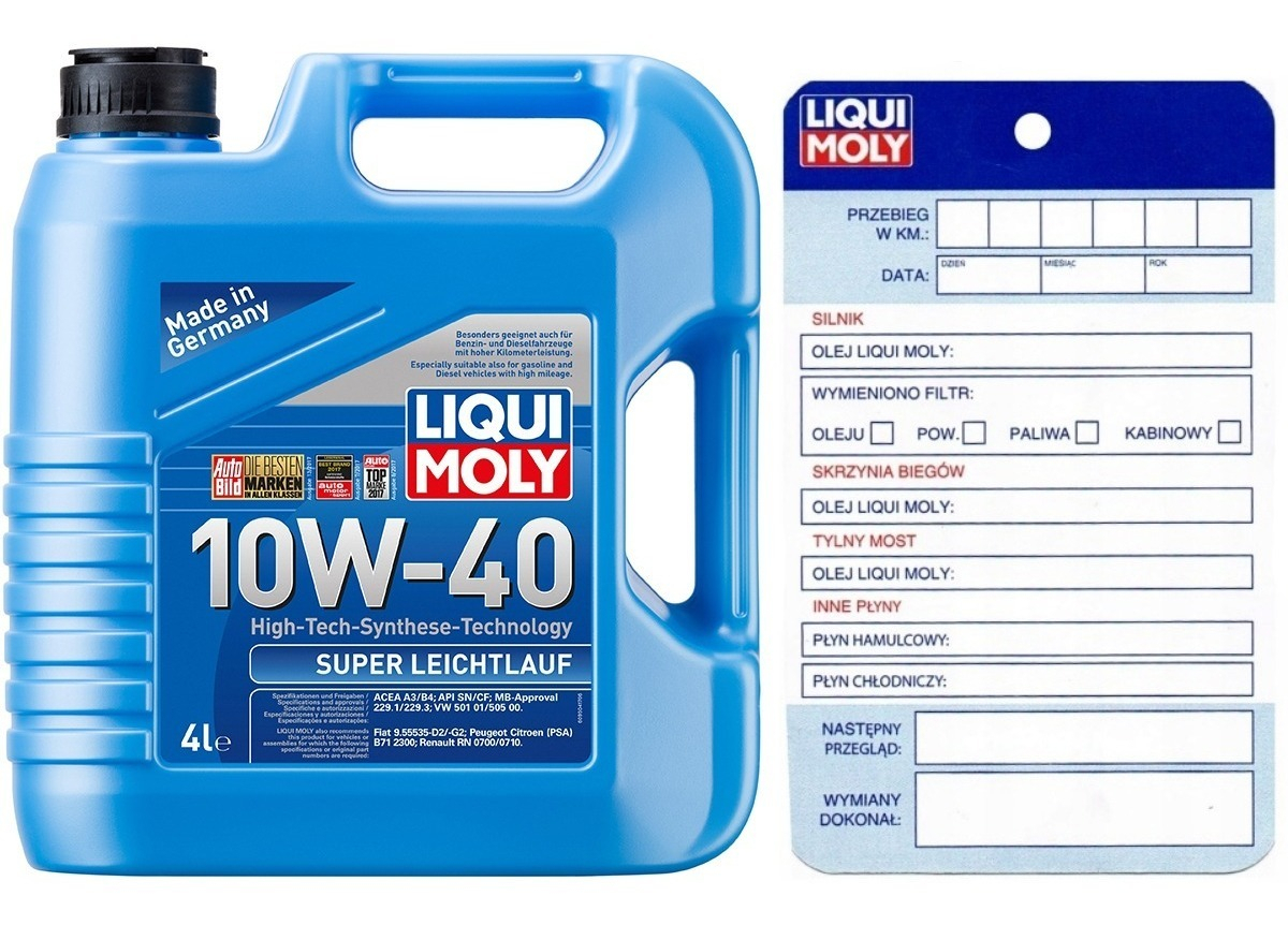 Aceite Sintetico 10w40 Auto Camioneta 4l Liqui Moly 3 Aceite Sintetico 10w40 Auto Camioneta 4l Liqui Moly - Imagen 3