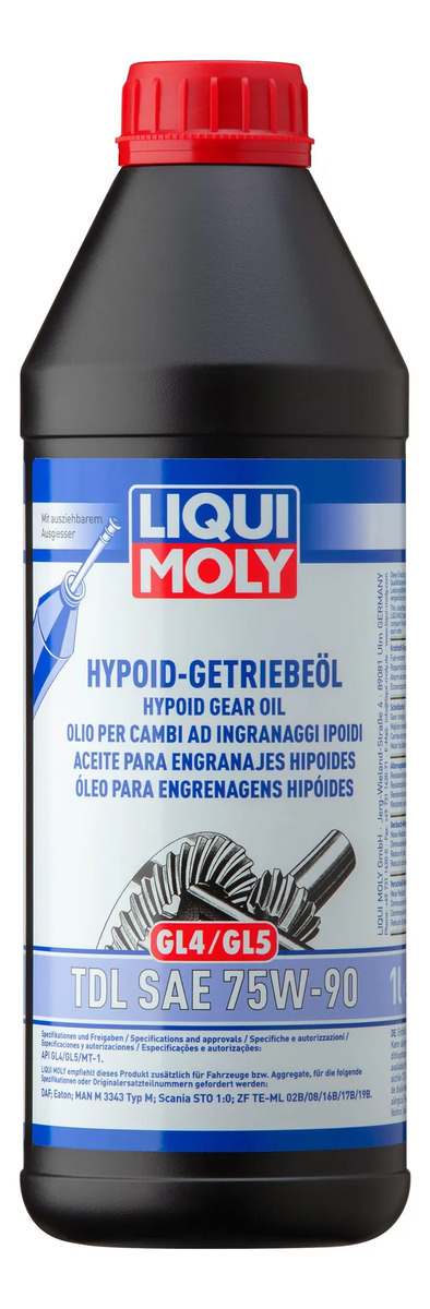 Aceite 75w90 Para Transmision Liqui Moly Gl4/gl5 Tdl 1407 2l