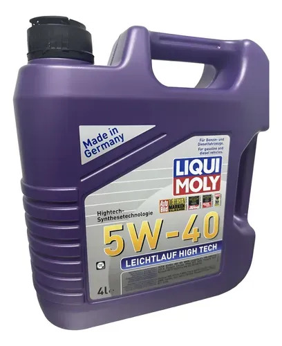 Aceite 5w40 Liqui Moly Leichtlauf High Tech 4 Litros