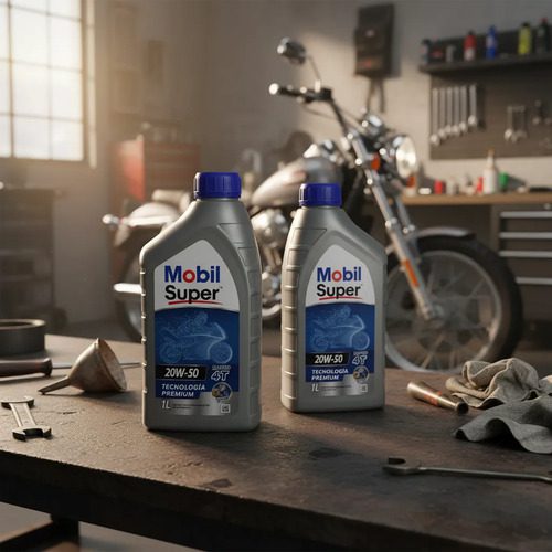 Aceite Mobil Super Moto 4t Mx 10w40 2 Litro 3 Aceite Mobil Super Moto 4t Mx 10w40 2 Litro - Imagen 3
