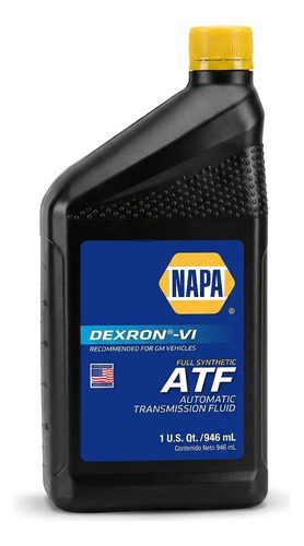 Aceite Transmisión Aut Atf Dexron Vi Sintético Napa 946ml 1 Aceite Transmisión Aut Atf Dexron Vi Sintético Napa 946ml