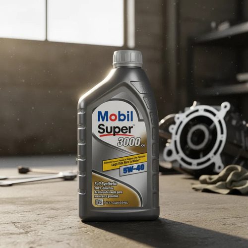 Aceite Mobil Super 3000 X4 5w40 Sintético 1 Cuarto 2 Aceite Mobil Super 3000 X4 5w40 Sintético 1 Cuarto - Imagen 2