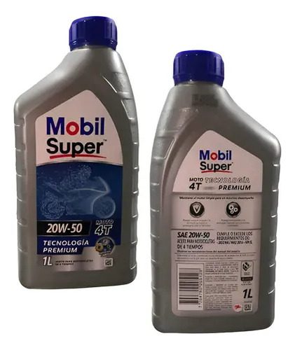 Aceite Mobil Super Moto 4t Mx 10w40 2 Litro 1 Aceite Mobil Super Moto 4t Mx 10w40 2 Litro